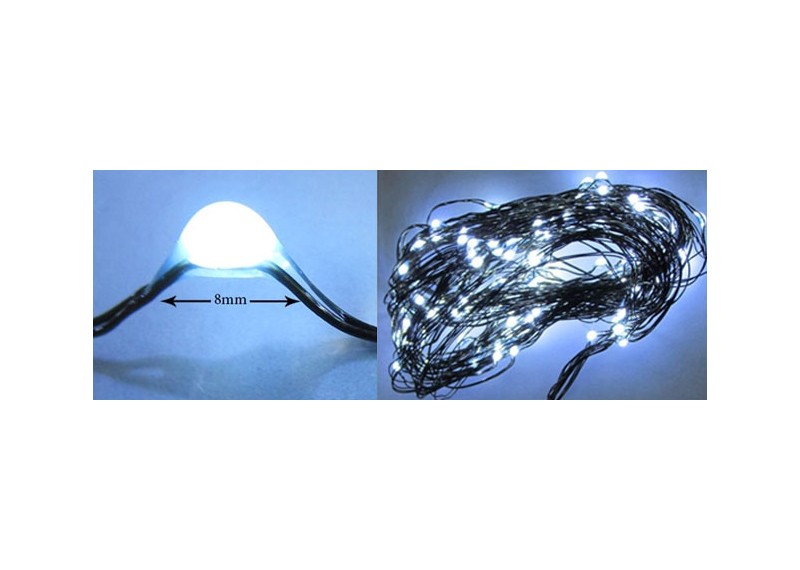Lampki na druciku lampki choinkowe 13.6 metra zewnętrzne 144 LED Programator 8 funkcji - Niebieski 16 Lampki na druciku lampki choinkowe 13.6 metra zewnętrzne 144 LED Programator 8 funkcji - Niebieski 48