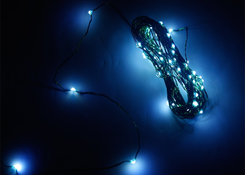 Lampki na druciku lampki choinkowe 13.6 metra zewnętrzne 144 LED Programator 8 funkcji - Niebieski 13 Lampki na druciku lampki choinkowe 13.6 metra zewnętrzne 144 LED Programator 8 funkcji - Niebieski 45