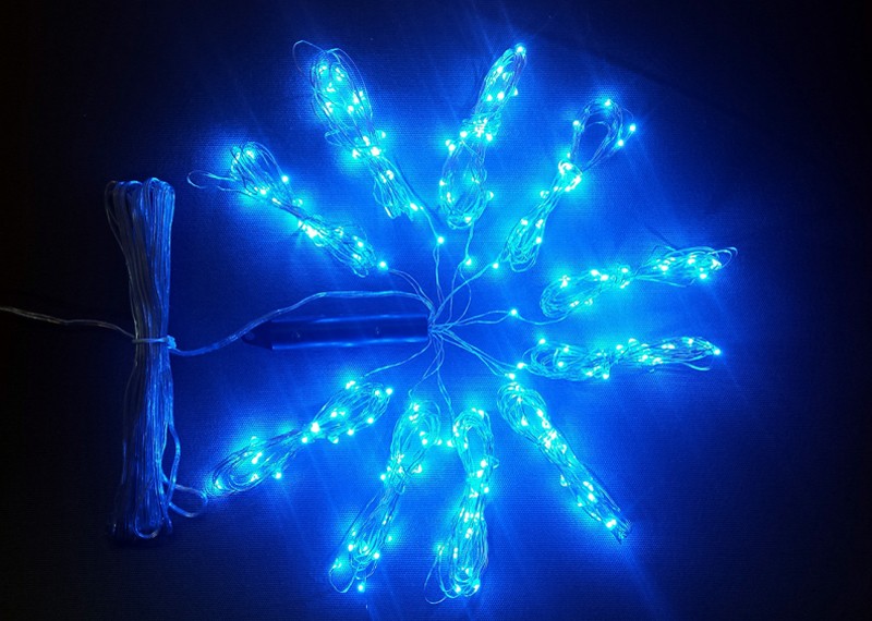 Lampki na druciku Lampki choinkowe 20 metrów zewnętrzne 200 LED Światło stałe - Niebieski 11 Lampki na druciku Lampki choinkowe 20 metrów zewnętrzne 200 LED Światło stałe - Niebieski 43