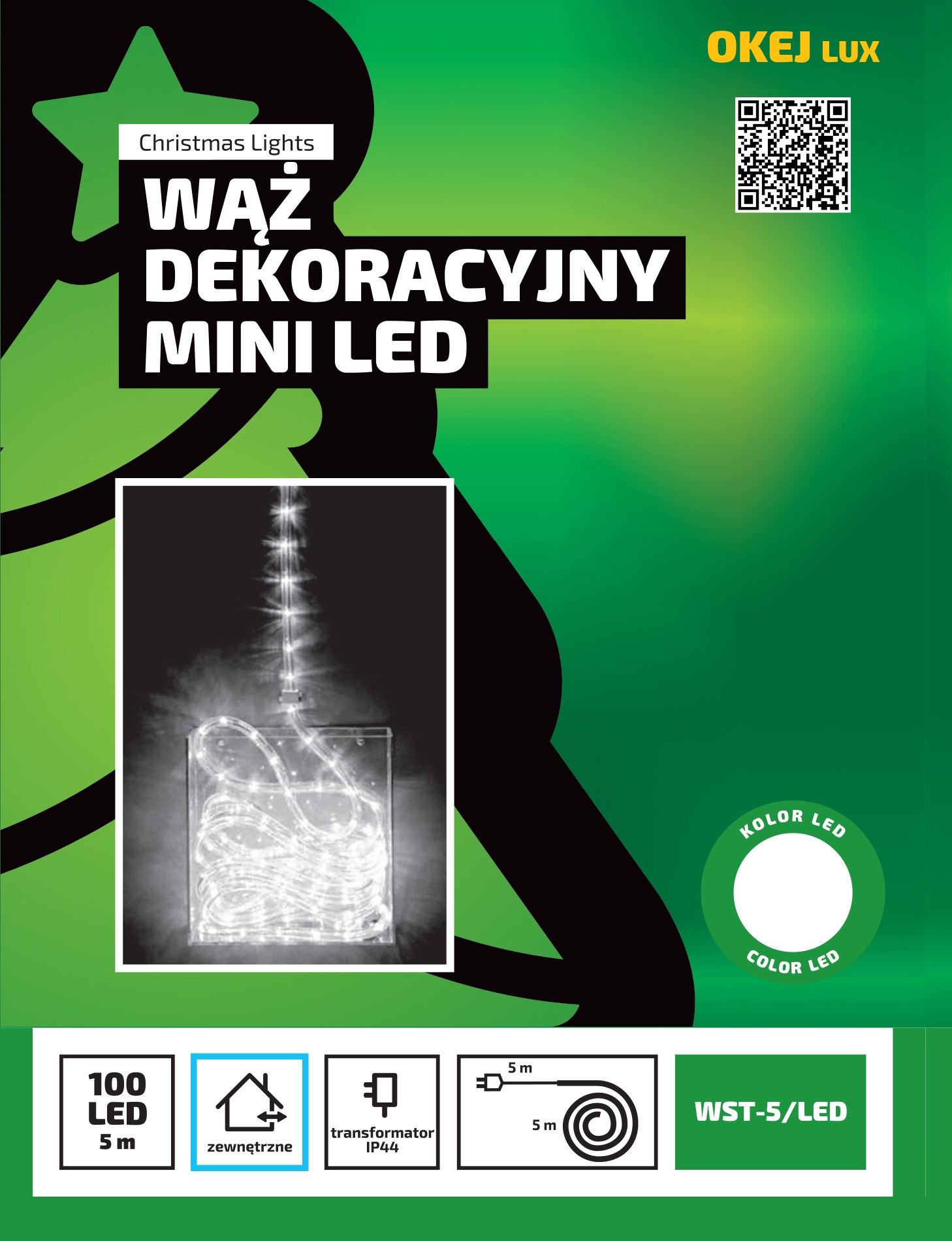 Wąż świetlny LED mini LED 5 metrów zewnętrzny 20 LED Światło stałe - Multikolor 2 Wąż świetlny LED mini LED 5 metrów zewnętrzny 20 LED Światło stałe - Multikolor 20