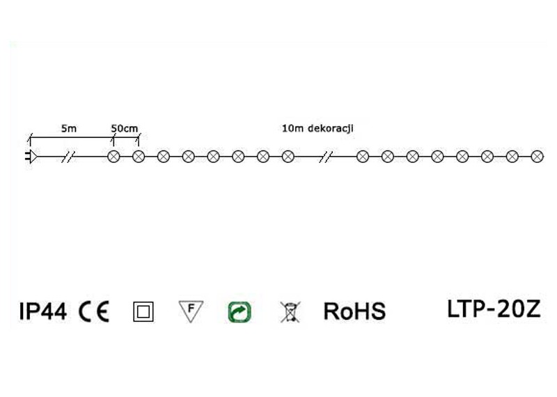 Lampki ogrodowe girlandy ogrodowe 10 metrów zewnętrzne 20 LED Światło stałe - Zimny Biały 3 Lampki ogrodowe girlandy ogrodowe 10 metrów zewnętrzne 20 LED Światło stałe - Zimny Biały 33