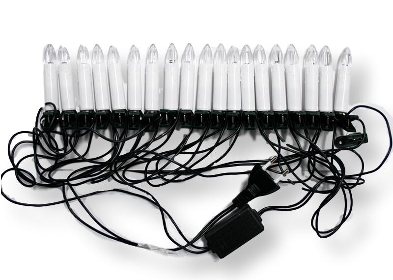 Świeczki led oświetlenie świąteczne 5m wewnętrzne 20 LED Światło stałe - Ciepły Biały 3 Świeczki led oświetlenie świąteczne 5m wewnętrzne 20 LED Światło stałe - Ciepły Biały 21