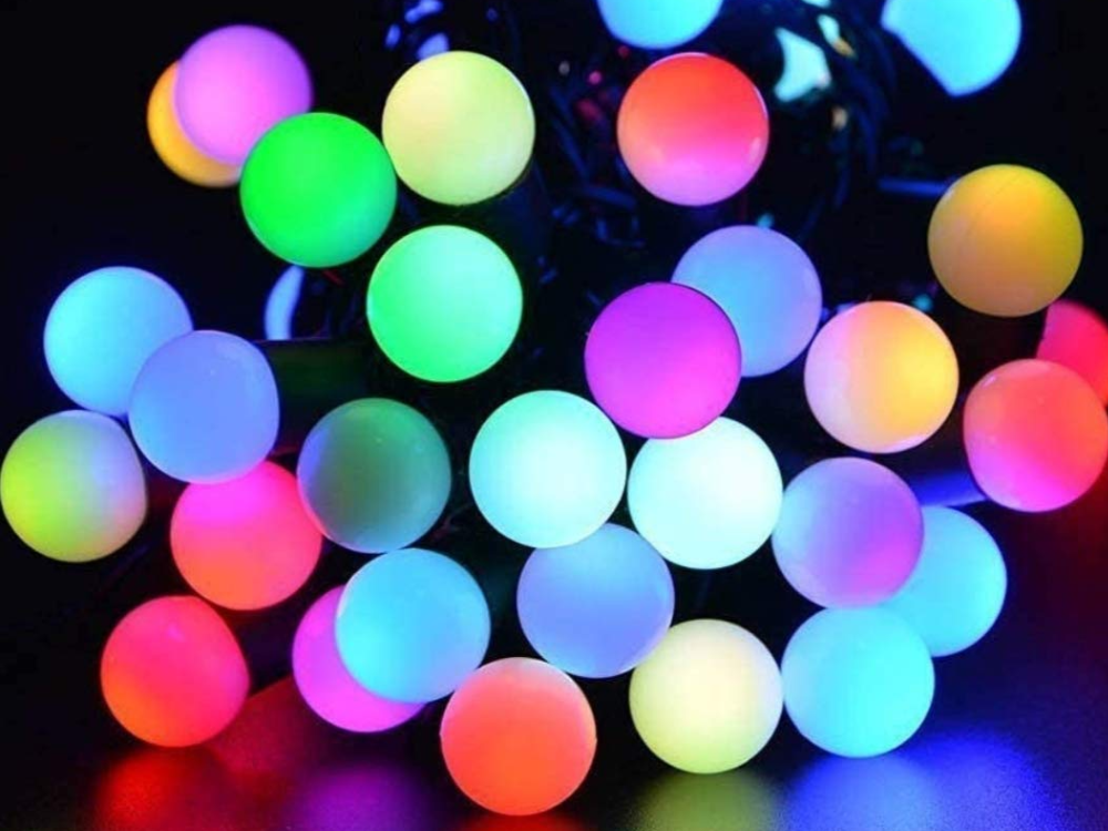 Lampki perełki lampki choinkowe 10m zewnętrzne 100 LED Światło stałe - Multikolor 4 Lampki perełki lampki choinkowe 10m zewnętrzne 100 LED Światło stałe - Multikolor 26