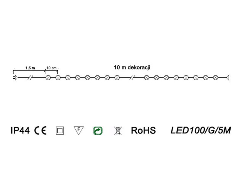Lampki choinkowe Profesjonalne Oświetlenie Świąteczne 10m zewnętrzne 100 LED z gniazdem - Flash - Niebieski 3 Lampki choinkowe Profesjonalne Oświetlenie Świąteczne 10m zewnętrzne 100 LED z gniazdem - Flash - Niebieski 21