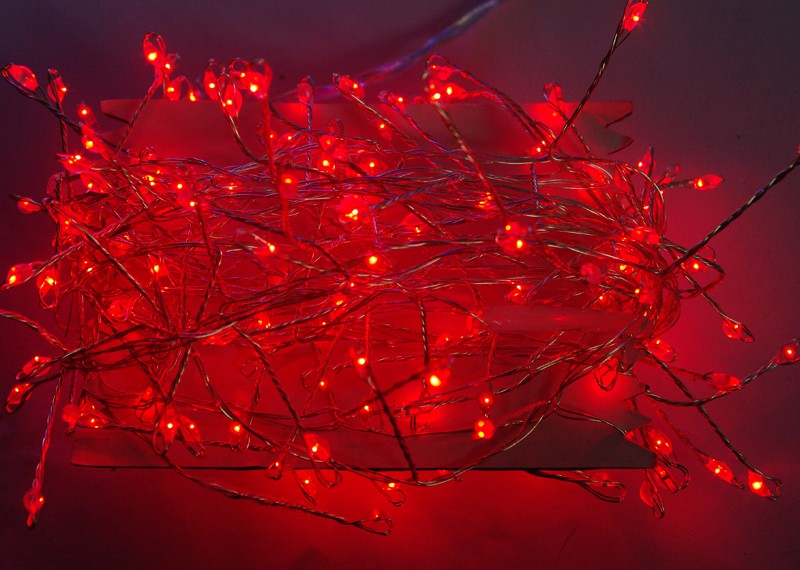Girlandy świetlne oświetlenie świąteczne 5 metrów zewnętrzne 200 LED Światło stałe - Czerwony 11 Girlandy świetlne oświetlenie świąteczne 5 metrów zewnętrzne 200 LED Światło stałe - Czerwony 31
