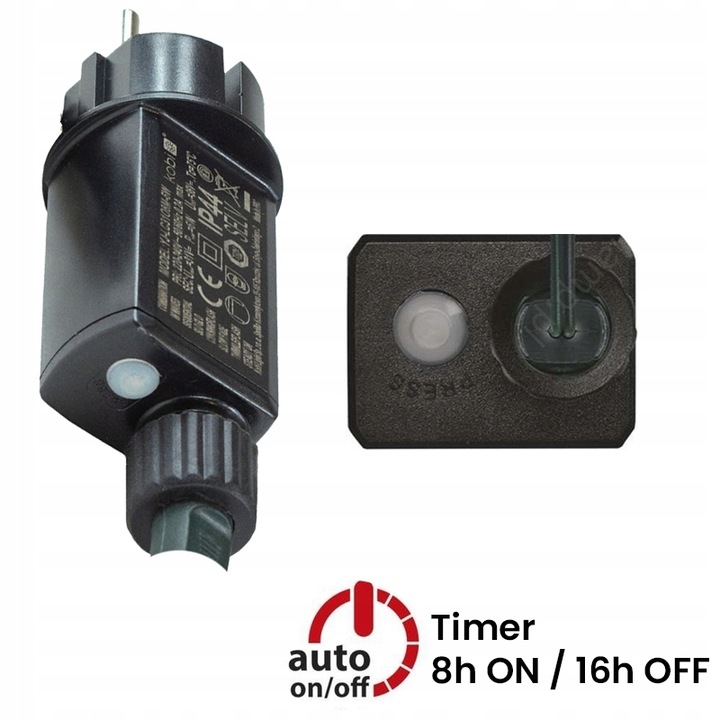 Zewnętrzne lampki choinkowe łańcuch led 30m z 300 LED z timerem Flash - Zimny Biały 3 Zewnętrzne lampki choinkowe łańcuch led 30m z 300 LED z timerem Flash - Zimny Biały 21