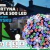 c6f5fd45f15fccf018c222d4383dba2e.jpg Sople LED Oświetlenie Świąteczne 24,5m Zewnętrzne 500 LED z gniazdem - Światło stałe - Multikolor
