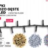 Lampki choinkowe łańcuch led 12,5m zewnętrzne 250 LED z gniazdem - Światło stałe - Ciepły Biały