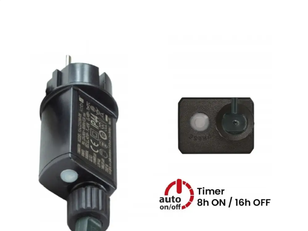 Zewnętrzne lampki choinkowe łańcuch led 30m z 300 LED z timerem Flash - Multikolor 5 Zewnętrzne lampki choinkowe łańcuch led 30m z 300 LED z timerem Flash - Multikolor 23
