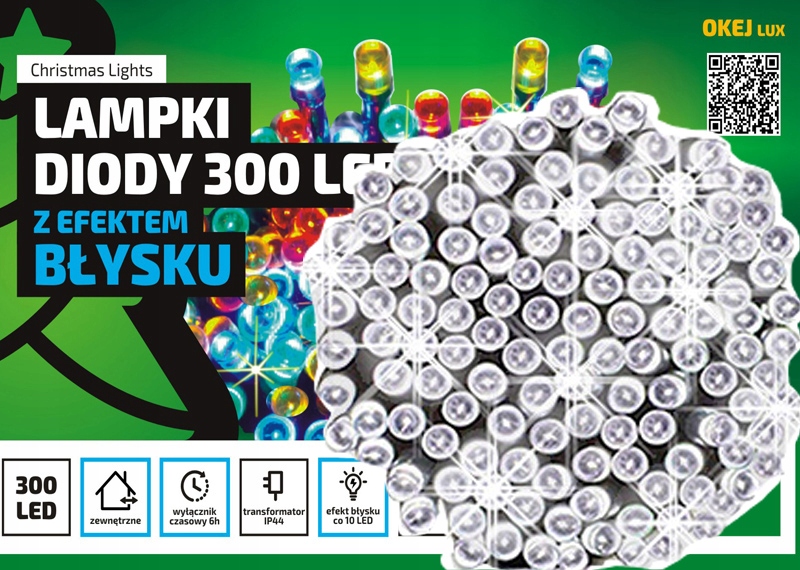 Zewnętrzne lampki choinkowe łańcuch led 30m z 300 LED z timerem Flash - Czerwony 2 Zewnętrzne lampki choinkowe łańcuch led 30m z 300 LED z timerem Flash - Czerwony 20